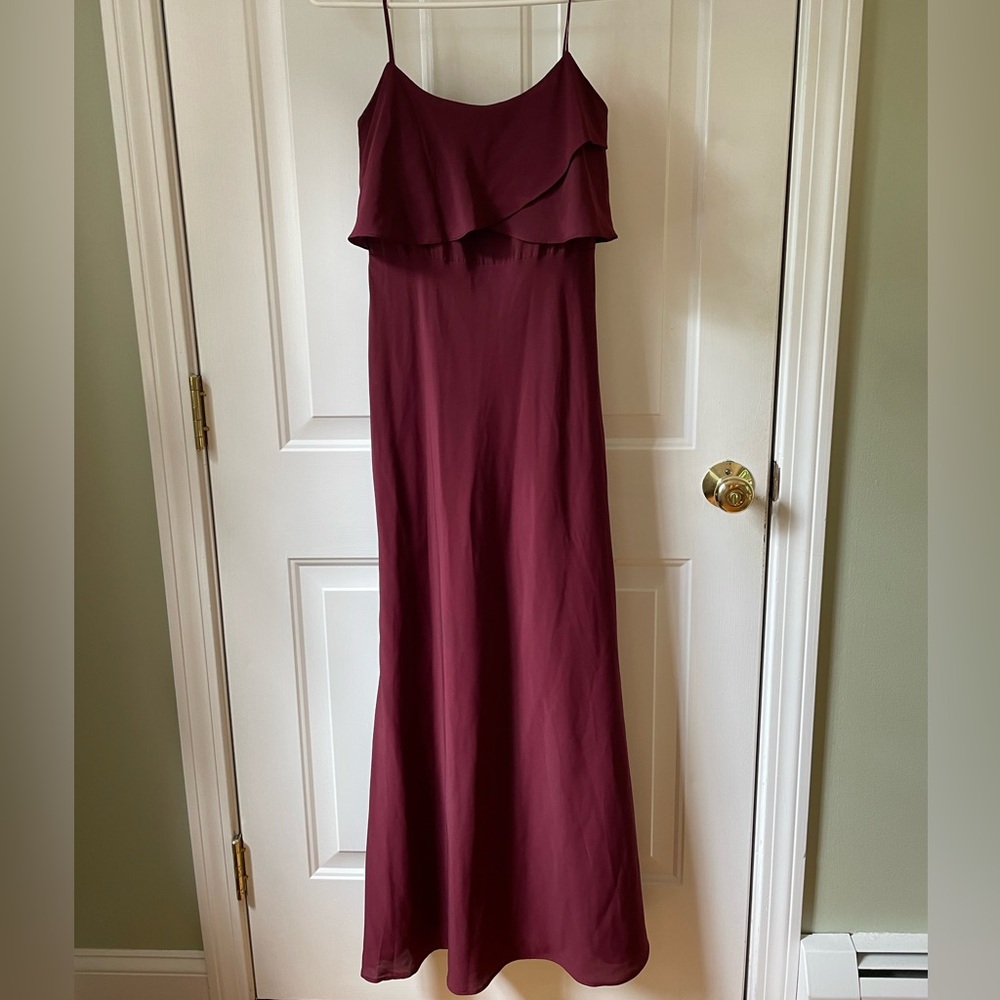 Jenny Yoo Bridesmaid Collection Burgundy Dress worn once
